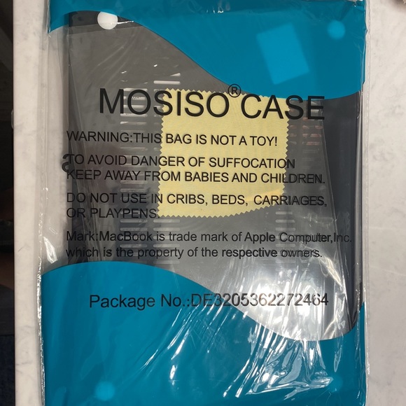 Mosiso MacBook Air 13in Black and Pink Peony Case - Picture 2 of 3